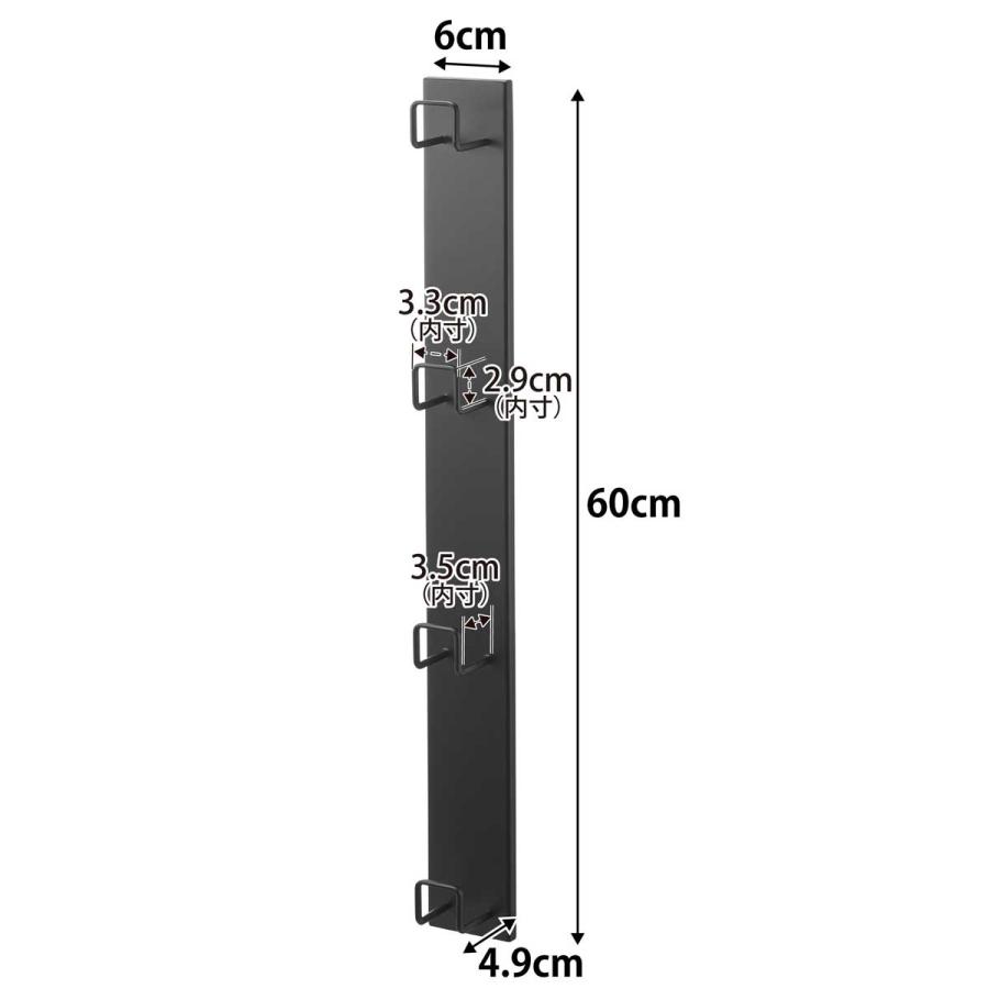 リュックハンガー tower タワー 壁付けリュックハンガー 縦型 ランドセル バッグハンガー ハンガーラック 山崎実業 正規品 10580 ブラック | tower | 06