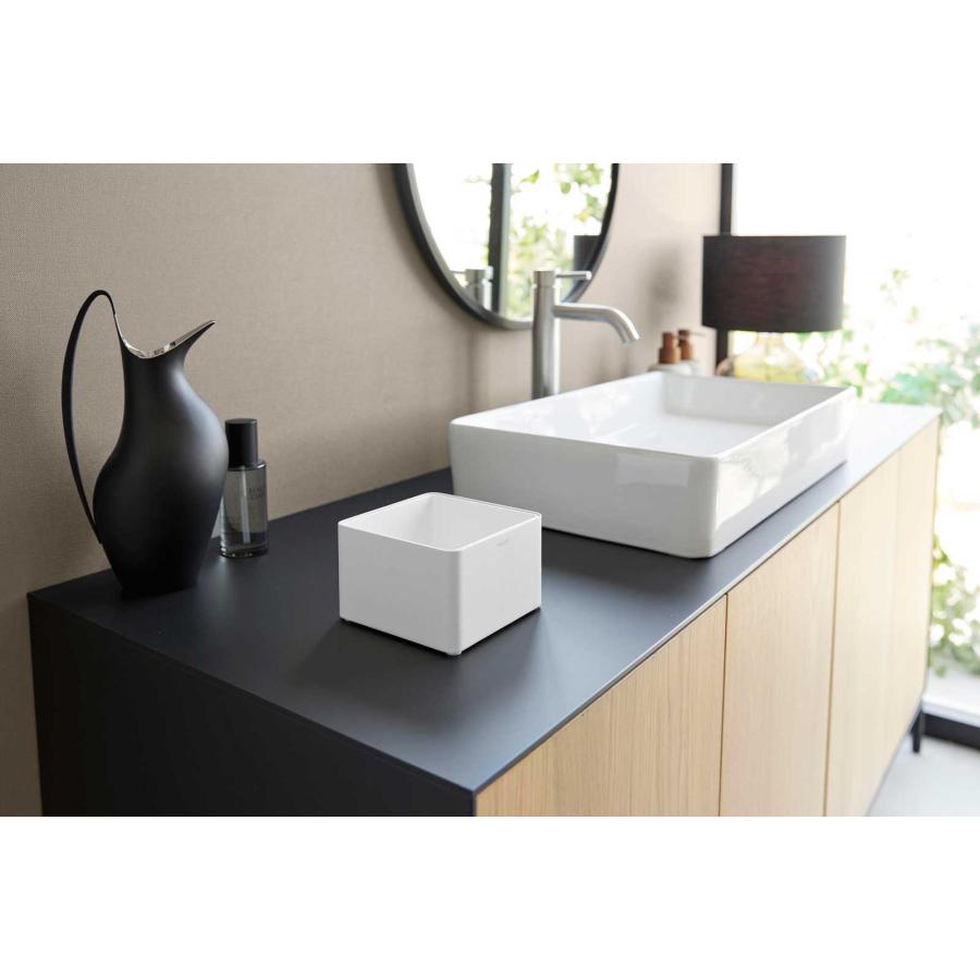 ゴミ箱 tower タワー インナーボックス付き洗面室用ゴミ箱 小さめ ミニサイズ 洗面台 ダストボックス ごみ箱 山崎実業 正規品 10709 ホワイト | tower | 02