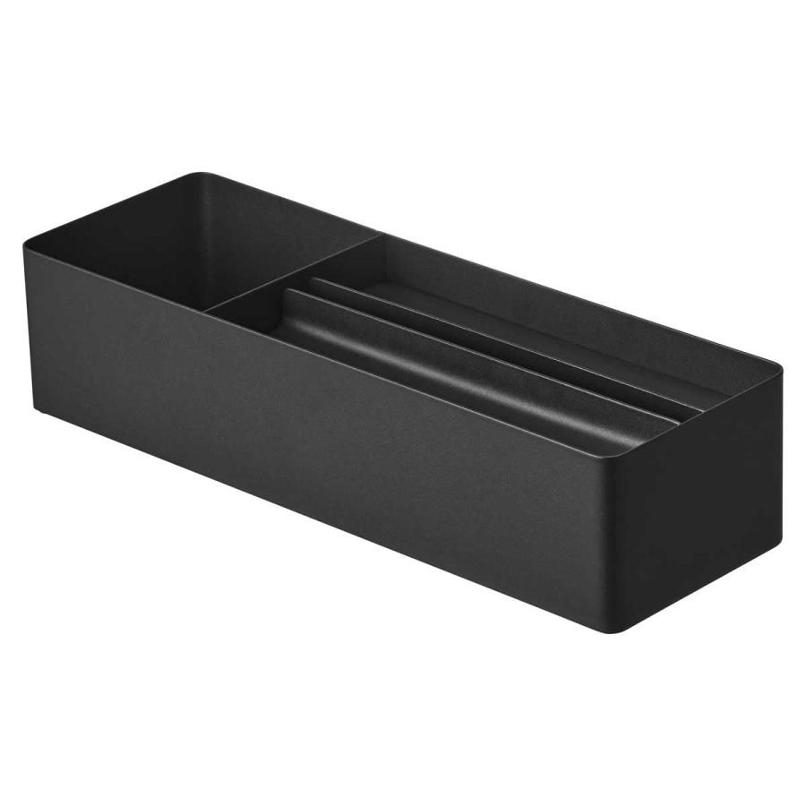 ペーパータオルホルダー tower タワー ペーパータオル＆バニティオーガナイザー 洗面台収納 ペーパータオルケース 山崎実業 正規品 10744 ブラック | tower | 01