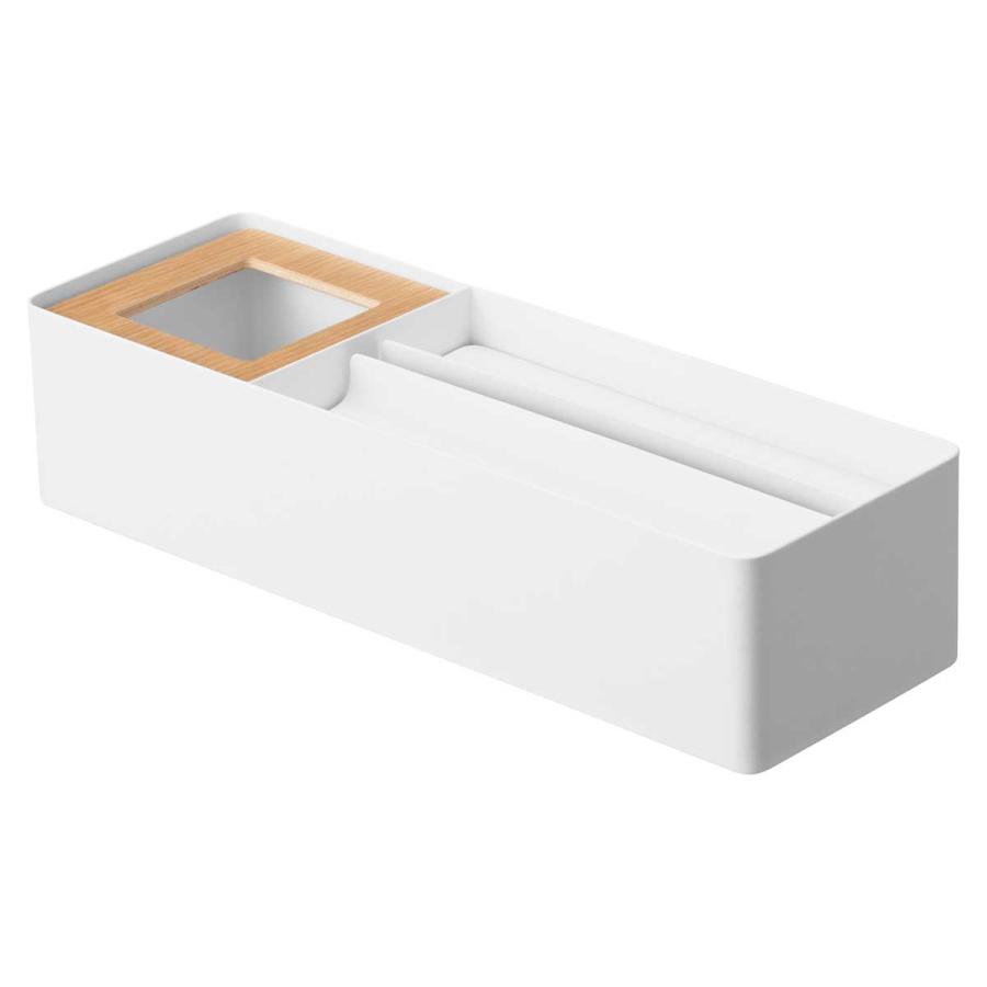 ペーパータオルホルダー tower タワー ペーパータオル＆ダストオーガナイザー 洗面台収納 ペーパータオルケース 山崎実業 正規品 10745 ホワイト | tower | 01