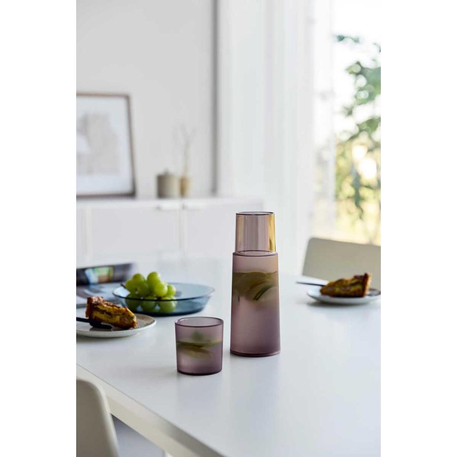 ナイトカラフェ tower タワー ベッドサイドカラフェ ピッチャー 蓋 コップ BPAフリー カラフェセット 水差し 山崎実業 正規品 10758 ブラック | tower | 04