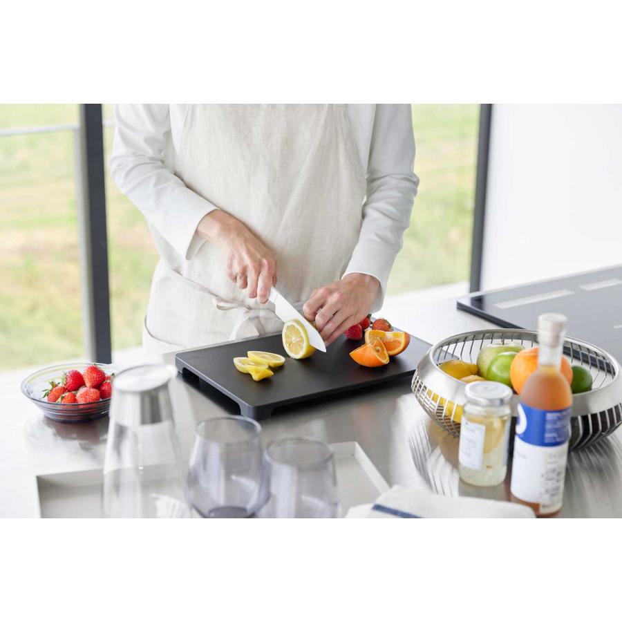 包丁 tower タワー セラミックナイフ ペティ 13cm ペティナイフ 両刃 キッチンナイフ 山崎実業 正規品 10119 ホワイト | tower | 02