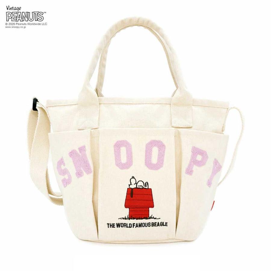 2026新作 スヌーピーバッグ ROOTOTE ルートート IP.デリ.ポケッツ.ピーナッツ-1C ショルダーバッグ 2wayトート トートバッグ 正規品 スヌーピー | ROOTOTE