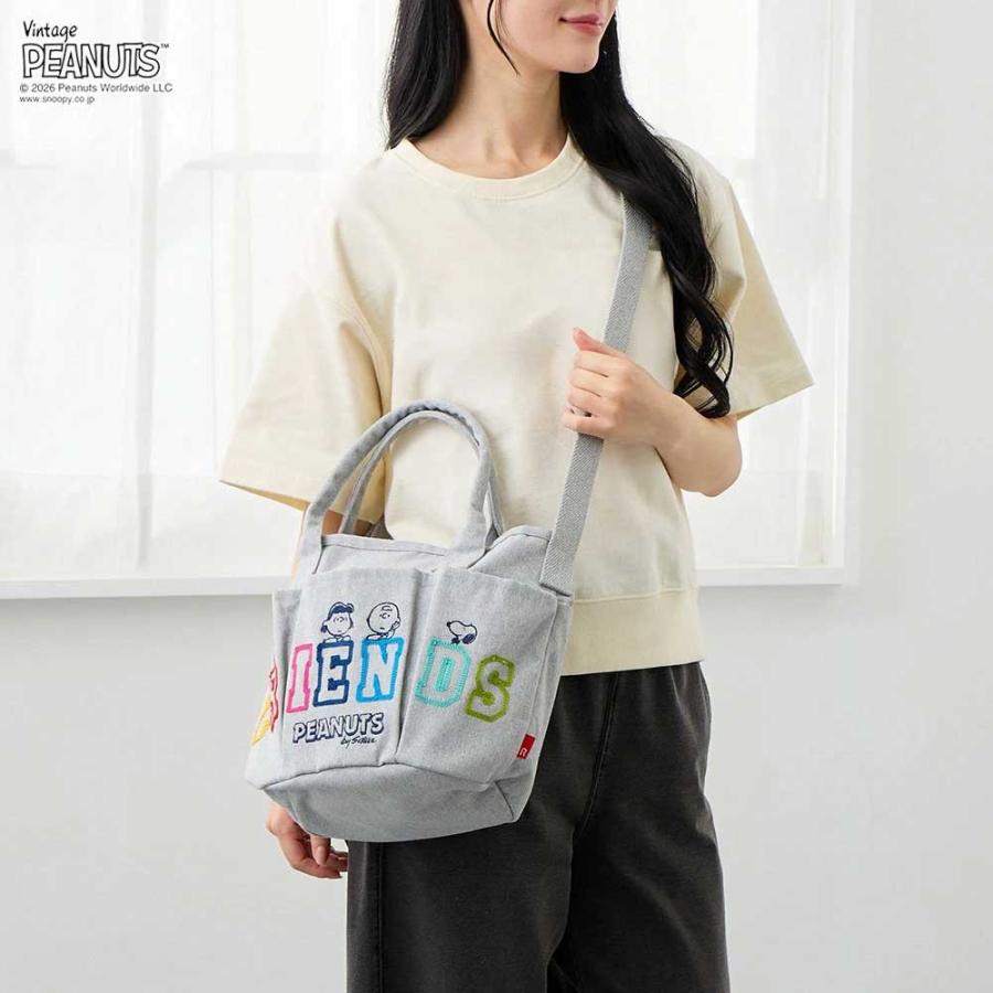 2026新作 スヌーピーバッグ ROOTOTE ルートート IP.デリ.ポケッツ.ピーナッツ-1C ショルダーバッグ 2wayトート トートバッグ 正規品 フレンズ | ROOTOTE | 05