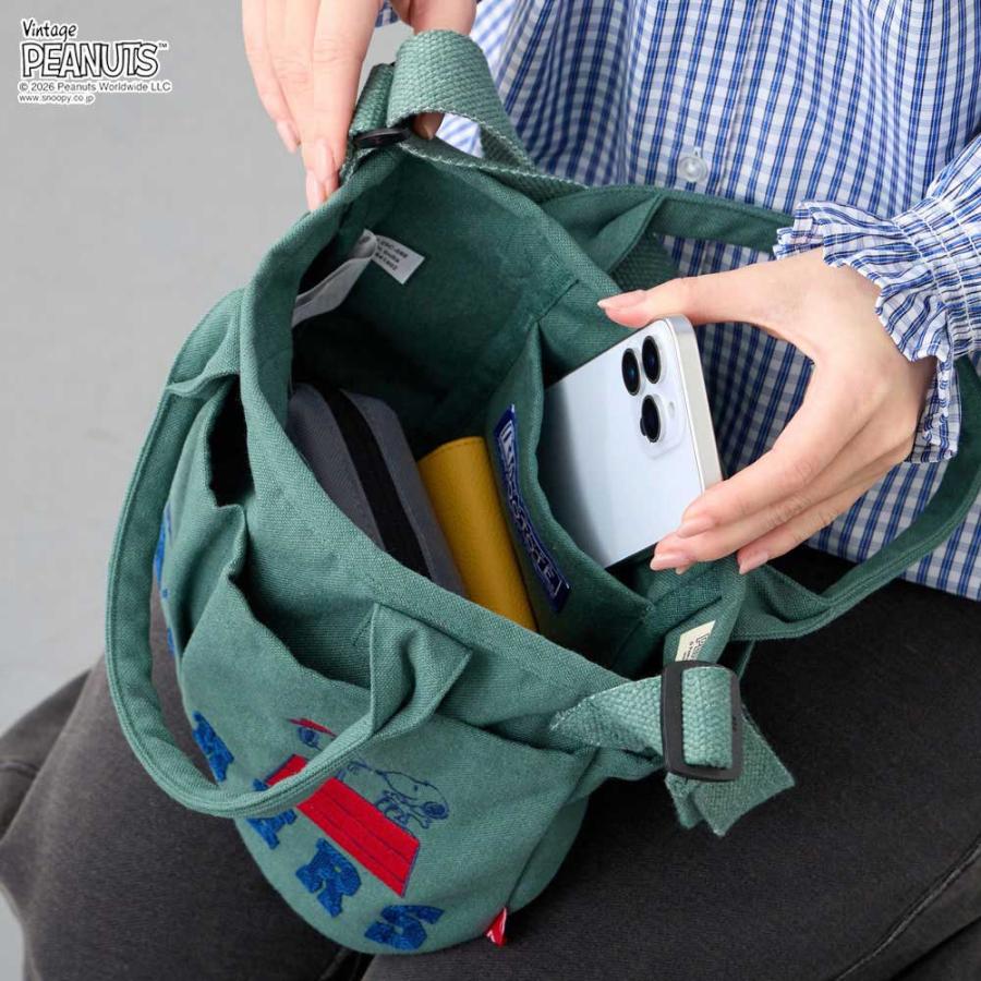 2026新作 スヌーピーバッグ ROOTOTE ルートート IP.べビールー.ポケッツ.ピーナッツ-1C ショルダーバッグ 2wayトート 小さめ トートバッグ 正規品 スヌーピー | ROOTOTE | 02