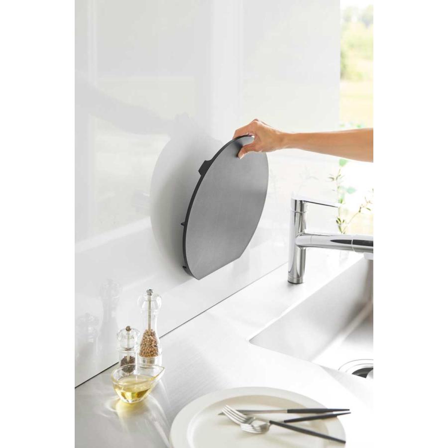 まな板 tower タワー 食洗機対応マグネット抗菌まな板 ラウンド L SIAA基準 カッティングボード 山崎実業 正規品 10625 ブラック | tower | 06