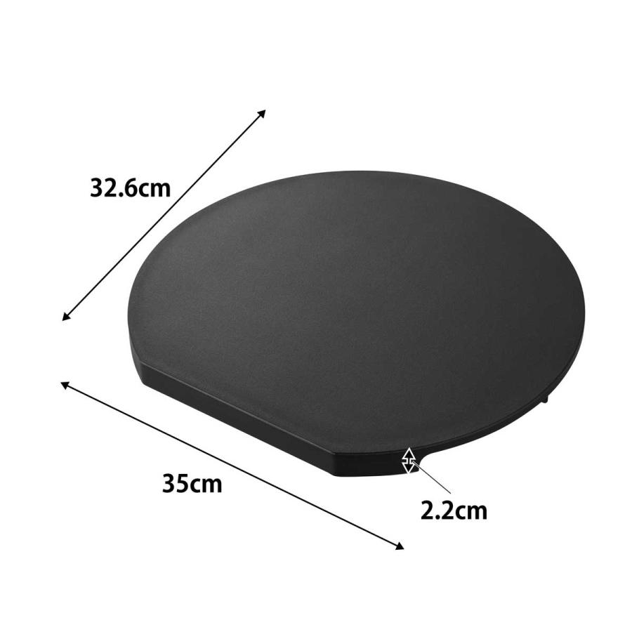 まな板 tower タワー 食洗機対応マグネット抗菌まな板 ラウンド L SIAA基準 カッティングボード 山崎実業 正規品 10625 ブラック | tower | 07