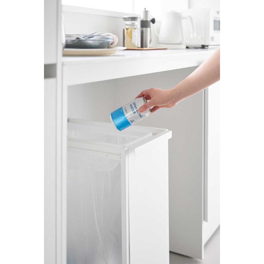 ゴミ箱 tower タワー スリム目隠しダストワゴン 45L キッチン キャスター付き ダストボックス ごみ箱 山崎実業 正規品 10641 ホワイト | tower | 03
