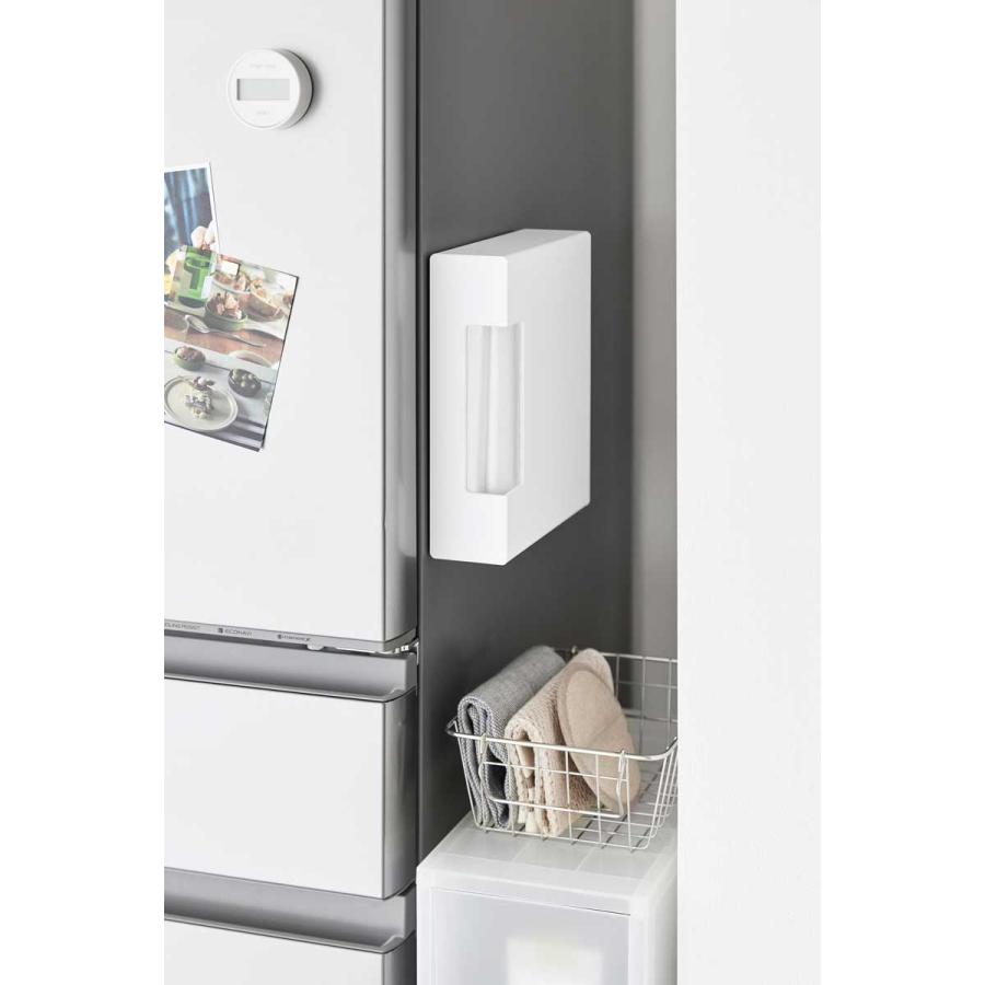 ゴミ袋ストッカー tower タワー マグネットゴミ袋収納ホルダー 45L マグネット収納 ゴミ袋収納 山崎実業 正規品 10664 ホワイト | tower | 03