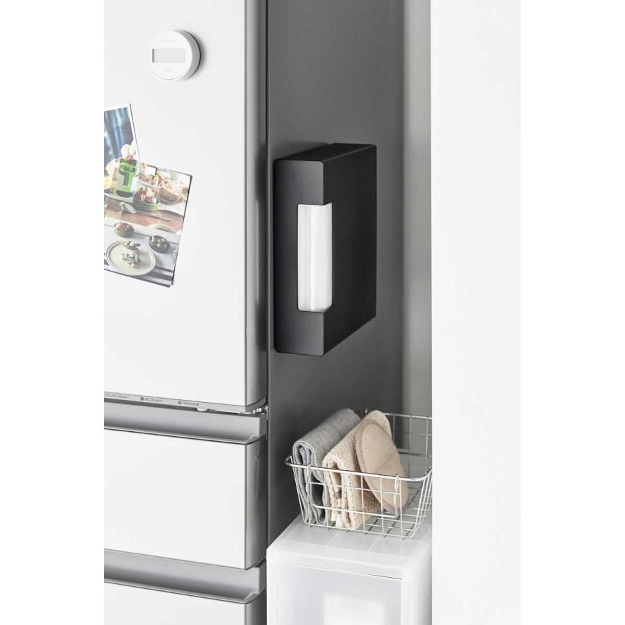 ゴミ袋ストッカー tower タワー マグネットゴミ袋収納ホルダー 45L マグネット収納 ゴミ袋収納 山崎実業 正規品 10665 ブラック | tower | 03