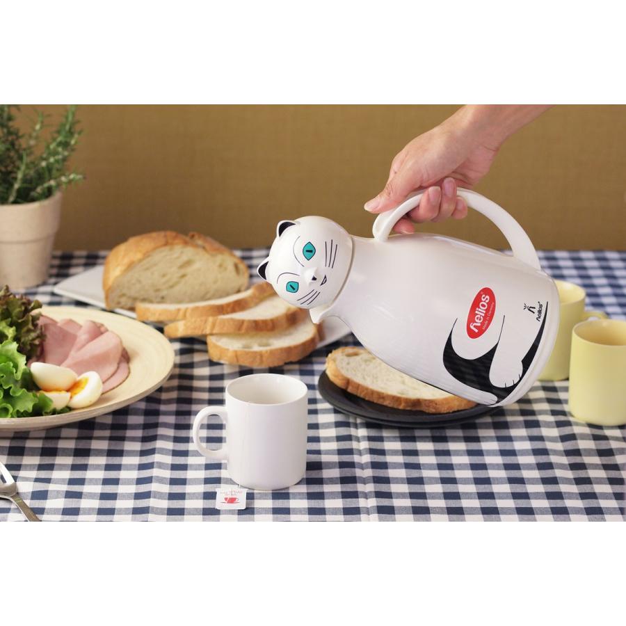 魔法瓶 helios サーモキャット 1000ml ポット 卓上魔法瓶 ヘリオス Thermo Cat ホワイト |  | 02