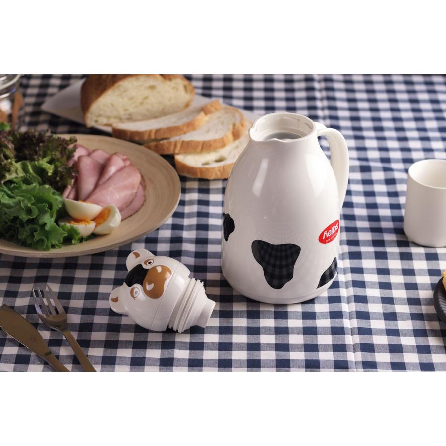 魔法瓶 helios サーモカウ 1000ml ポット 卓上魔法瓶 ヘリオス Thermo Cow ホワイト |  | 03