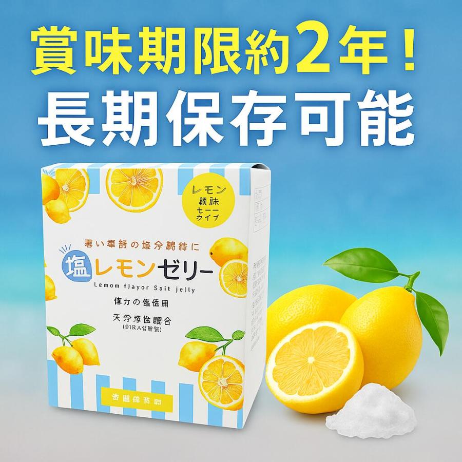 塩レモンゼリー 15g×60包 夏バテ クエン酸 熱中症 塩分補給 おやつ 