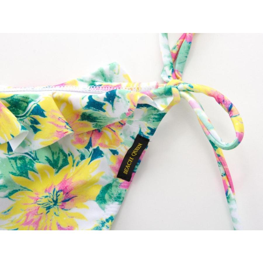 水着 レディース バイカラーホルタービキニ サンシャインフラワー