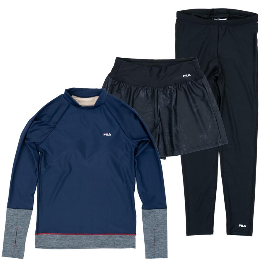 Fila 水着 レディース フィットネス水着 水陸両用エクササイズ カップ付きラッシュガード キュロット レギンス ３点セット フィラ 大寸 310 232 0 Cdmcloset 通販 Yahoo ショッピング