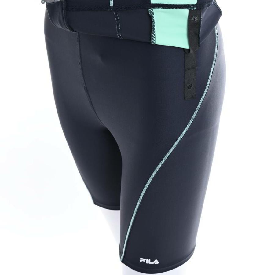FILA（フィラ） フィットネス水着 レディース 配色フルジップ