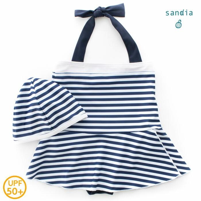 Sandia サンディア 子供水着 女の子 ホルター ネイビーボーダー ベビー水着 キッズ水着 水着 Ck39 Cdmcloset 通販 Yahoo ショッピング