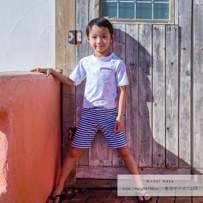 Sandia サンディア 子供水着 男の子 ラッシュガードセット しろくま ベビー水着 キッズ水着 水着 新作人気
