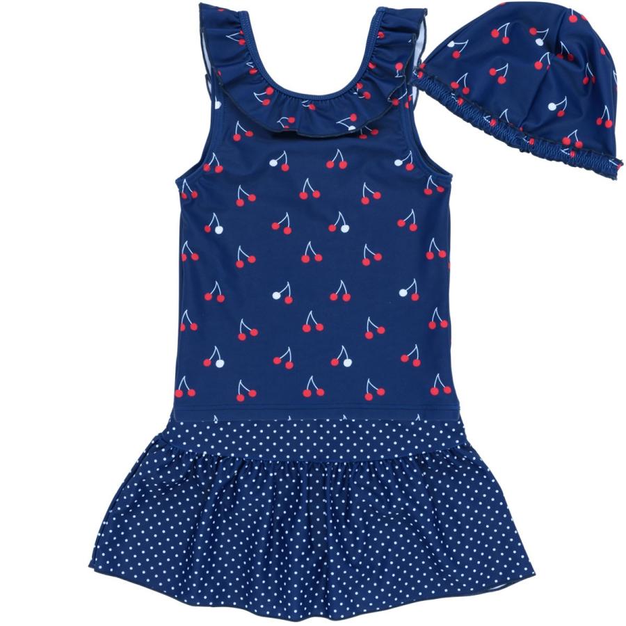 Sandia サンディア 子供水着 女の子 チェリードットセパレート キャップ付き ベビー水着 キッズ水着 水着 Uvカット Ck3415 Cdmcloset 通販 Yahoo ショッピング