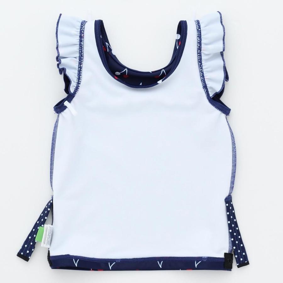 子供水着 女の子 キッズ 水着 sandia サンディア チェリーセパレート キャップ付き UVカット 捲れ防止付き