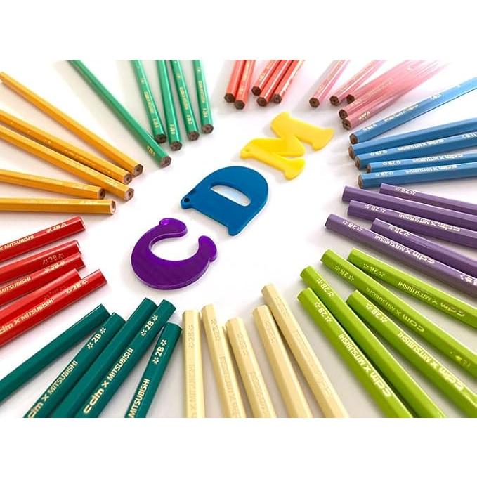 鉛筆　名入れ鉛筆　◇ippo(イッポ)　低学年用かきかたえんぴつ( 三角 ) 2B　赤鉛筆セット　新入生　ショート　ネイビー　パープル　10061865 | ippo！ | 08