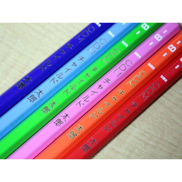えんぴつ漢字・アルファベット名入れ1ダース(1本から12本）に付き