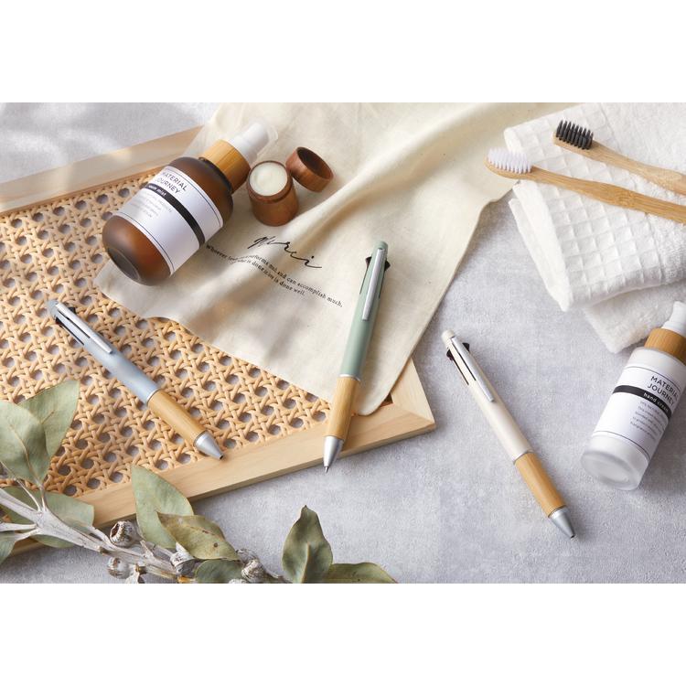 名入れ 無料 ジェットストリーム 多機能ペン 41 BAMBOO 0.5mm 4色ボールペン&0.5mm シャープペン 軸3色 竹製グリップ バンブー ギフト 名前入り 10061634 :MSXE5-2000B-05-:CDMファイブウイッシュ 通販 木軸ノックボールペン・バンブー