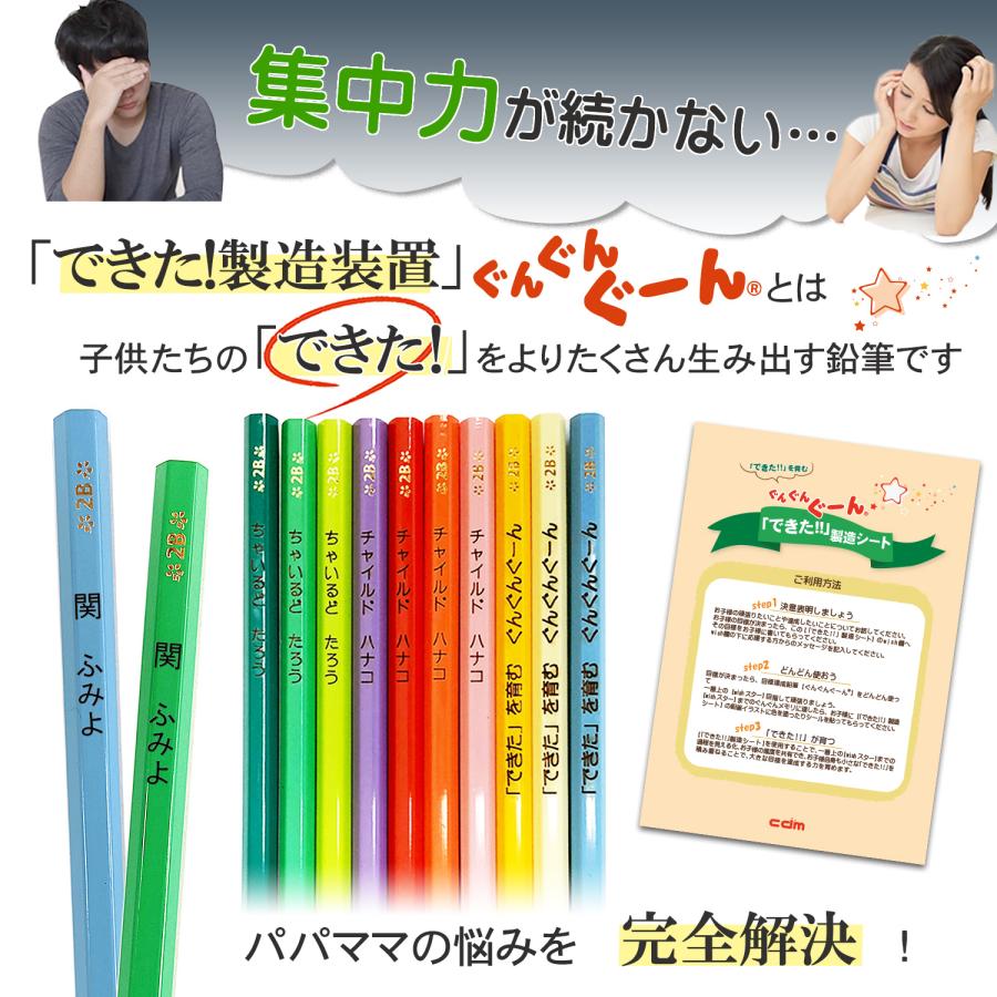 三菱鉛筆 名入れ鉛筆 贈りたい 書きやすい ピクミン PIKUMIN かきかた