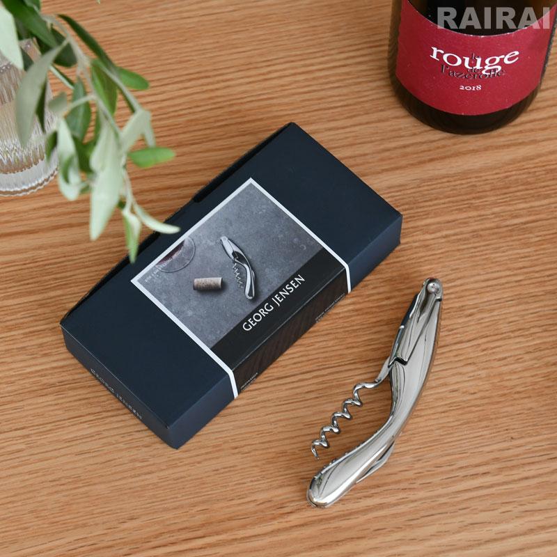 ジョージジェンセン 銀製オープナー Georg Jensen ジョージジェンセン コークスクリュー ワイン