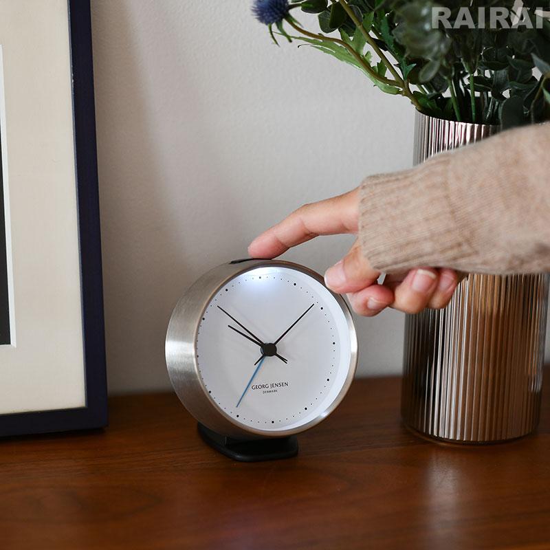 Georg Jensen ジョージジェンセン 置時計 HK アラームクロック Georg Jensen ジョージジェンセン 置時計 HK アラームクロック
