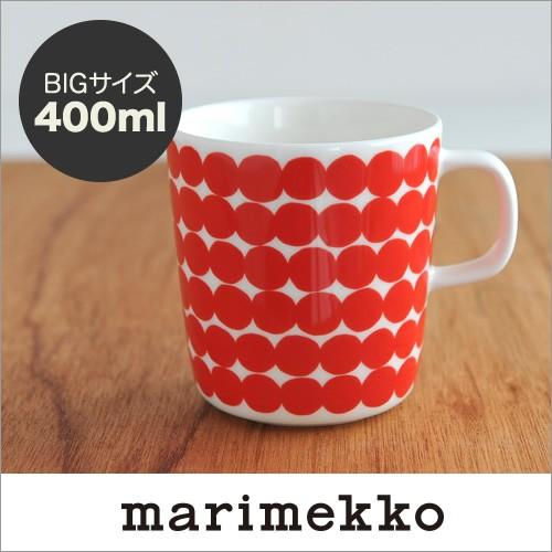 Marimekko 大きい Lサイズ 400mlビッグマグカップ Rasymatto ドット柄 レッド 75 130 マリメッコ ラシィマット 75 130 Cds R 通販 Yahoo ショッピング