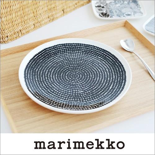 セール40%OFF マリメッコ プレート 25cm ラシィマット marimekko RASYMATTO ホワイト×ブラック｜cds-r