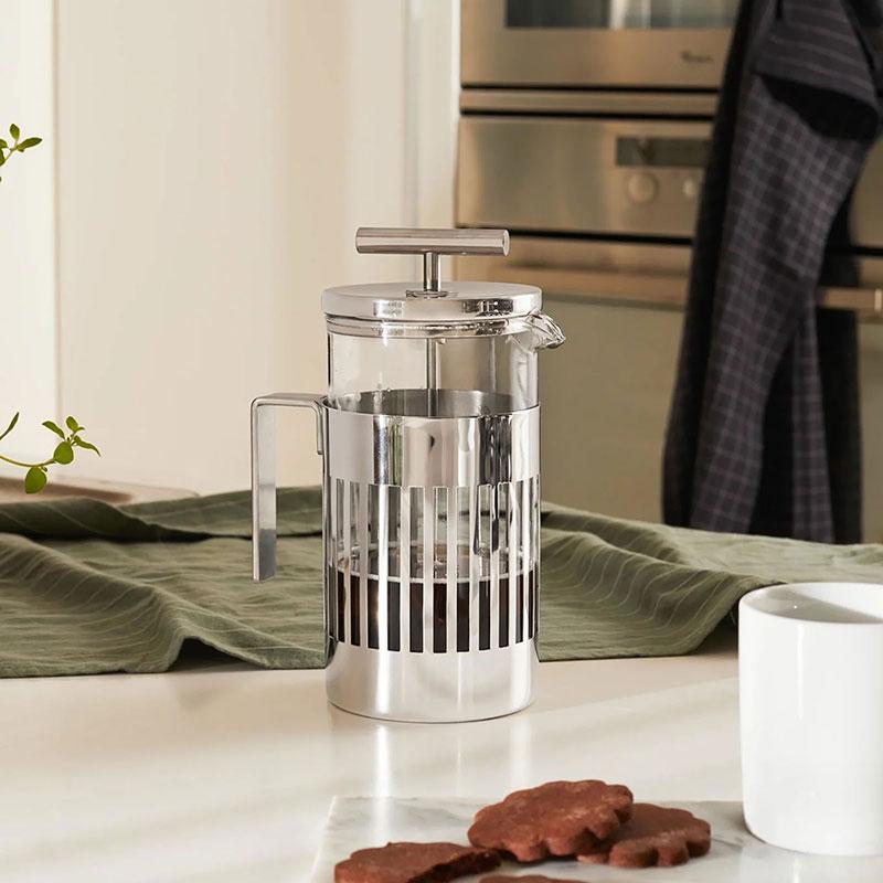 アレッシィ プレスフィルターコーヒーメーカー 3カップ用 9094/3 ALESSI ステンレス 送料無料の画像