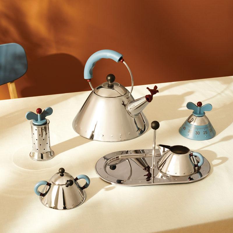 ALESSI アレッシィ キッチンタイマー ライトブルー ブラック ALESSI アレッシィ キッチンタイマー ライトブルー ブラック
