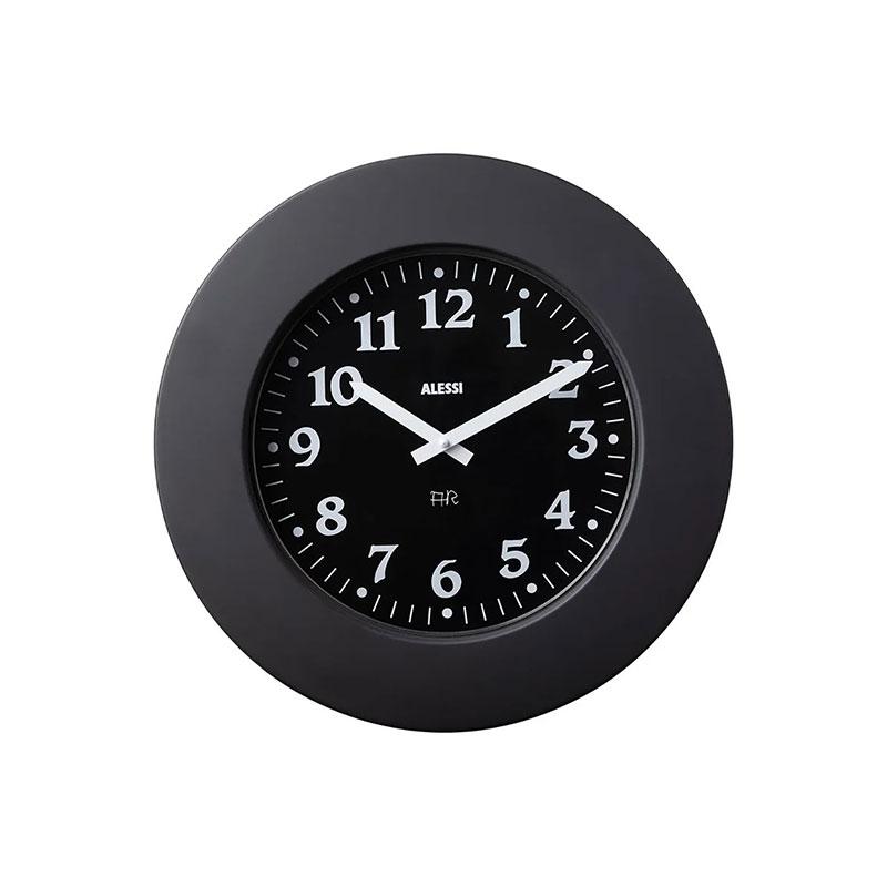 ALESSI（アレッシィ） モメント ウォールクロック シルバー ブラック