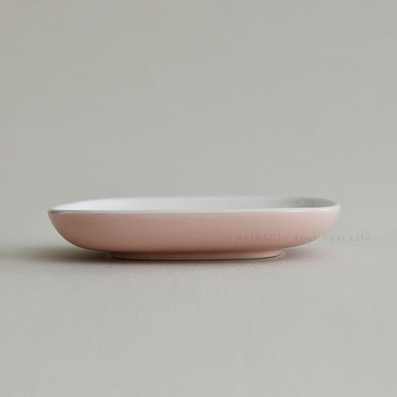 ALESSI（アレッシィ） オーバル Ovale プレート ホワイト ピンク
