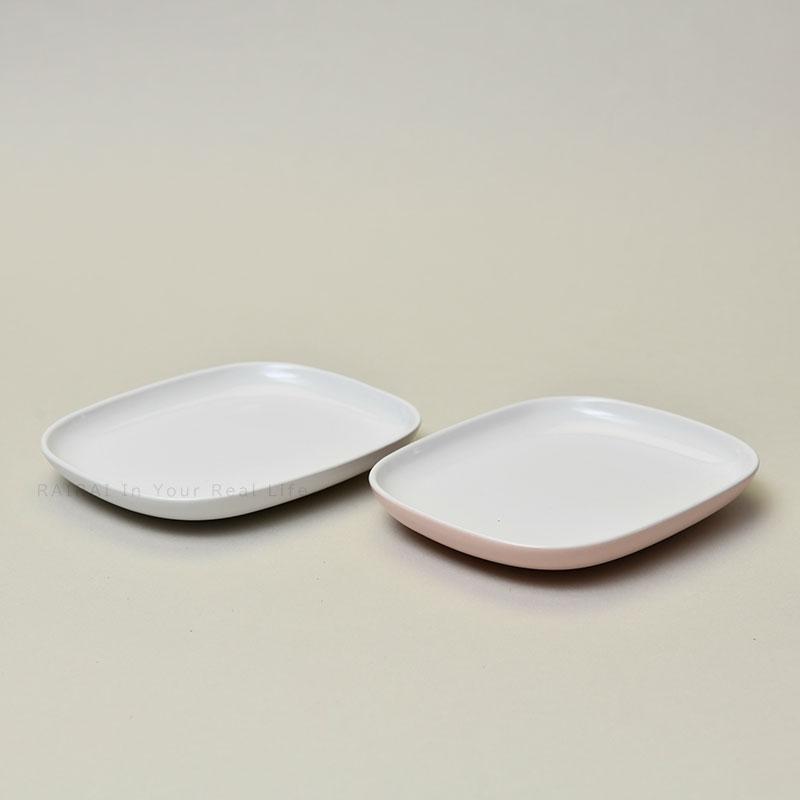 ALESSI（アレッシィ） オーバル Ovale プレート ホワイト ピンク
