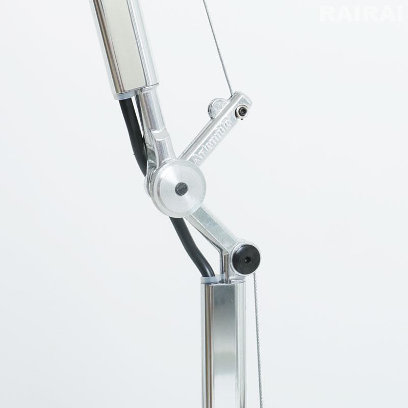 正規品 アルテミデ トロメオ リーディングフロア シルバー ブラック Artemide TOLOMEO READING FLOOR SILVER BLACK 送料無料の画像