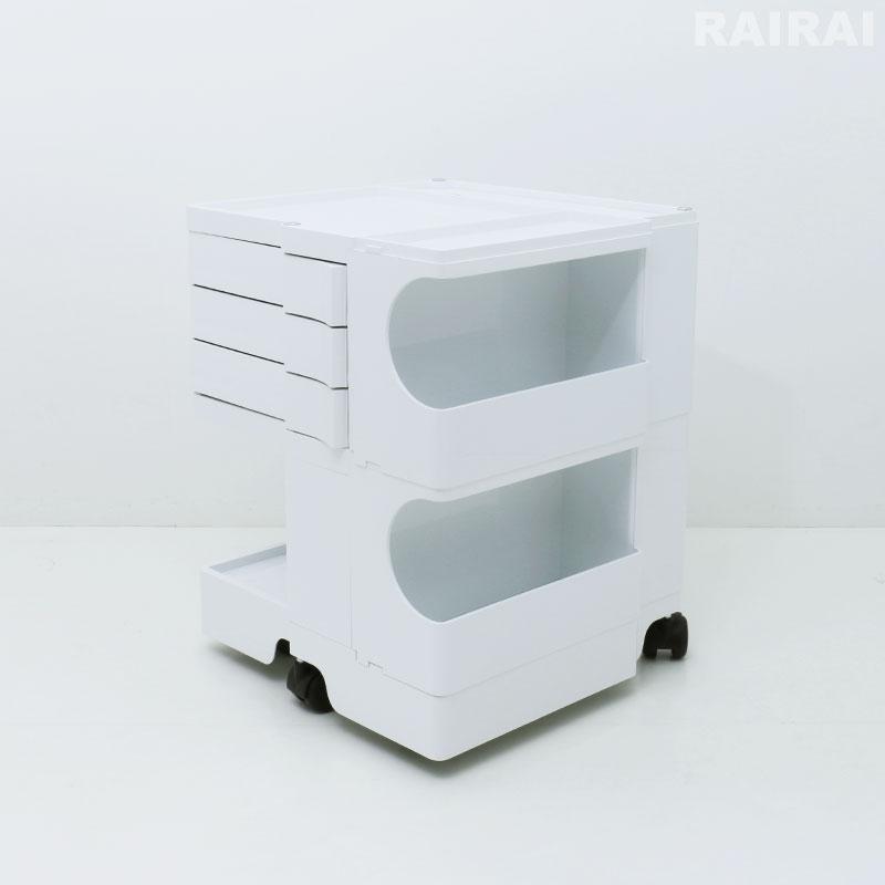 【正規品】ボビーワゴン 2段3トレイ ビーライン B-LINE 白 B-LINE ボビーワゴン 3段 3トレイ ホワイト ブラック ビーライン