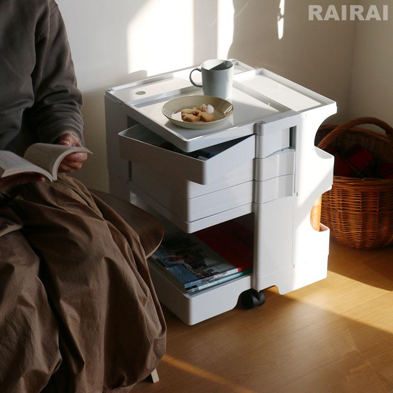【正規品】ボビーワゴン 2段3トレイ ビーライン B-LINE 白 B-LINE ボビーワゴン 2段 3トレイ ビーライン BobyWagon 送料
