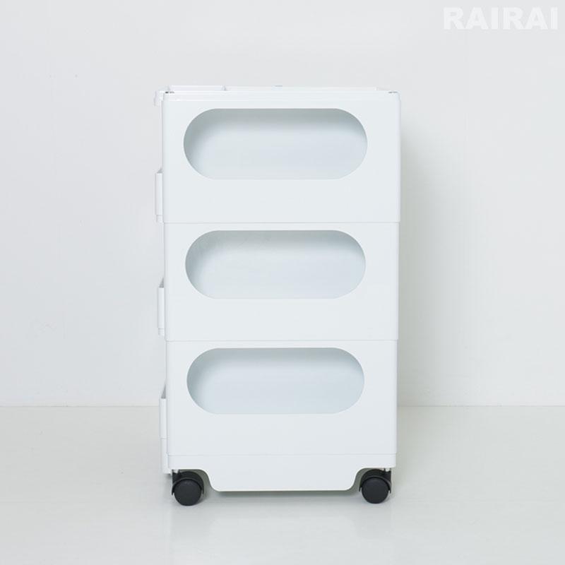 ボビーワゴン ホワイト　2段3トレイ　Bライン B-LINE（ビーライン） ボビーワゴン 3段 2トレイ ホワイト ブラック B