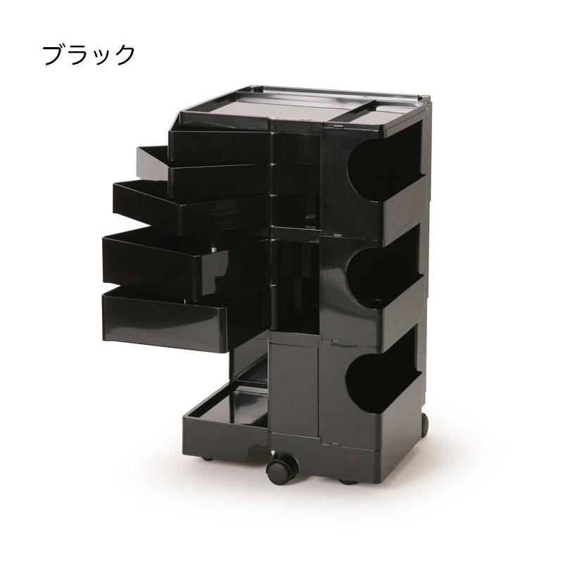 B-LINE ボビーワゴン 3段 5トレイ ホワイト ブラック ビーライン