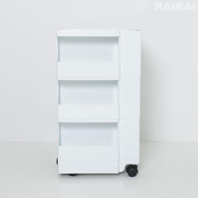 B-LINE ボビーワゴン 3段 5トレイ ホワイト ブラック ビーライン