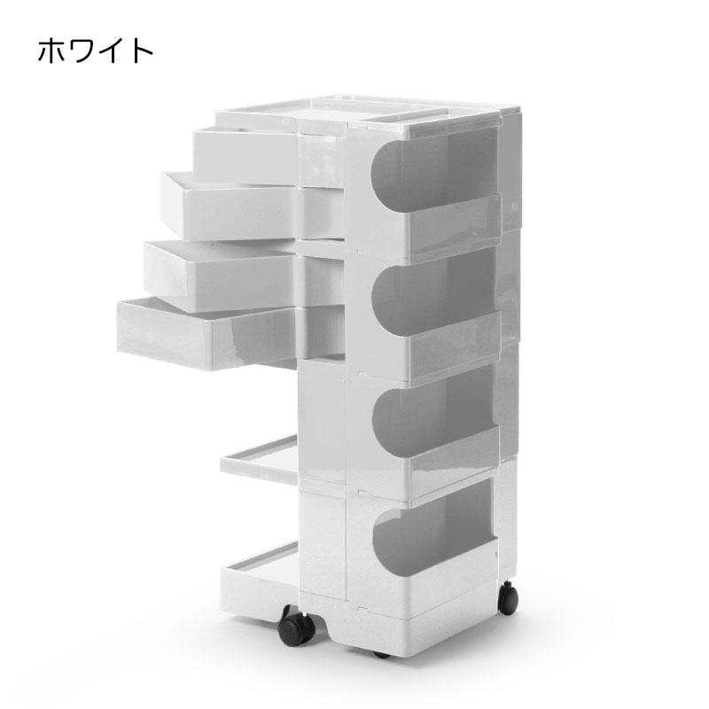 B-LINE ボビーワゴン 4段 4トレイ ホワイト ブラック ビーライン
