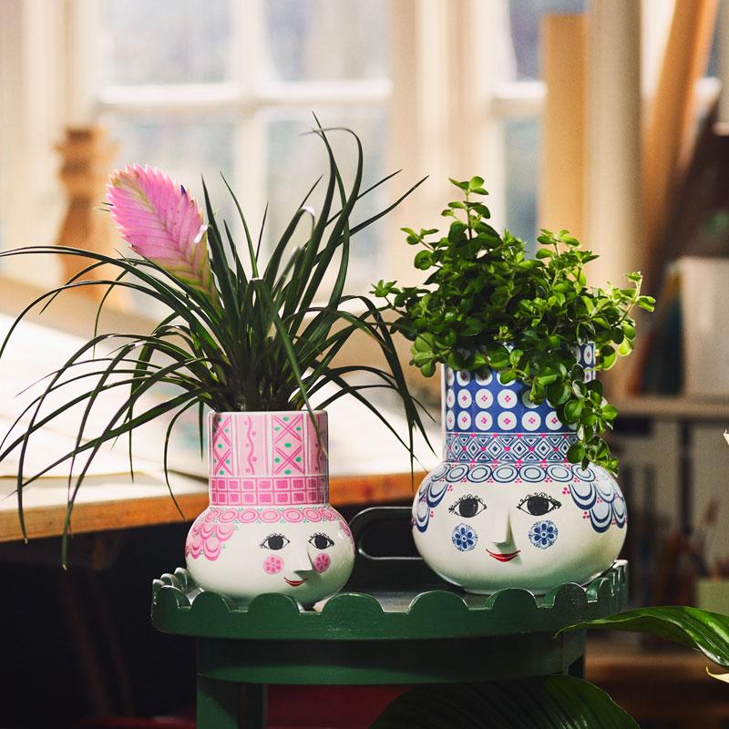 ビヨン・ヴィンブラッド フラワーベース ピンク 高さ15cm Bjorn