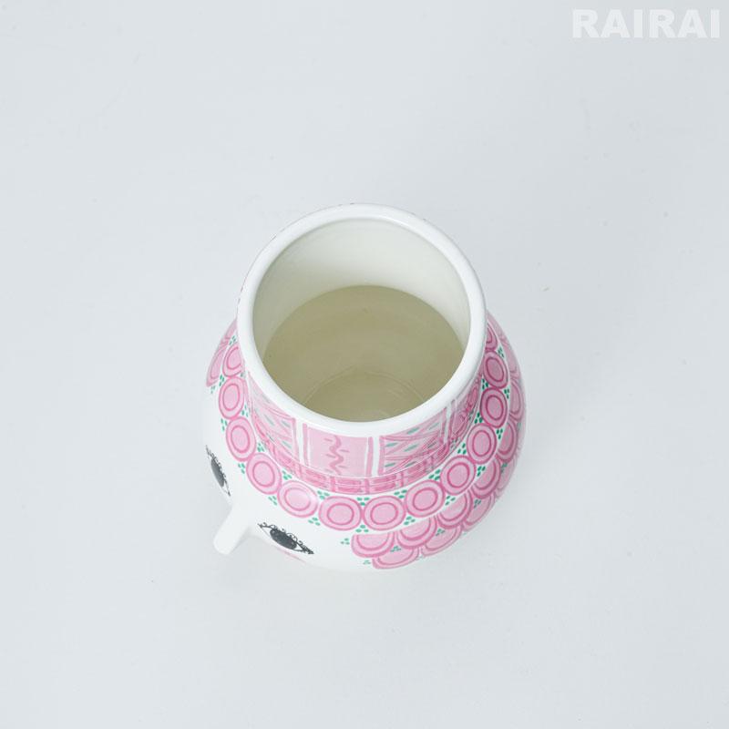 ビヨン・ヴィンブラッド フラワーベース ピンク 高さ15cm Bjorn