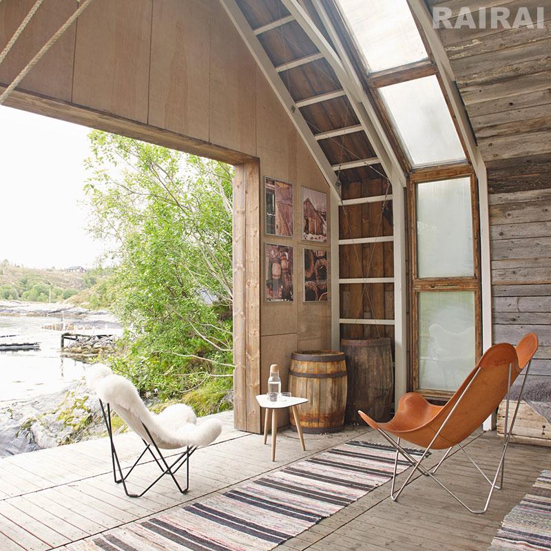 CUERO クエロ BKF バタフライチェア アイスランド マリポサ シープ