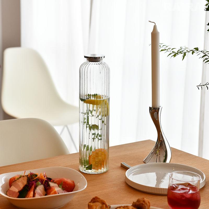 Georg Jensen（ジョージ ジェンセン） カラフェ ガラス 蓋付 1L
