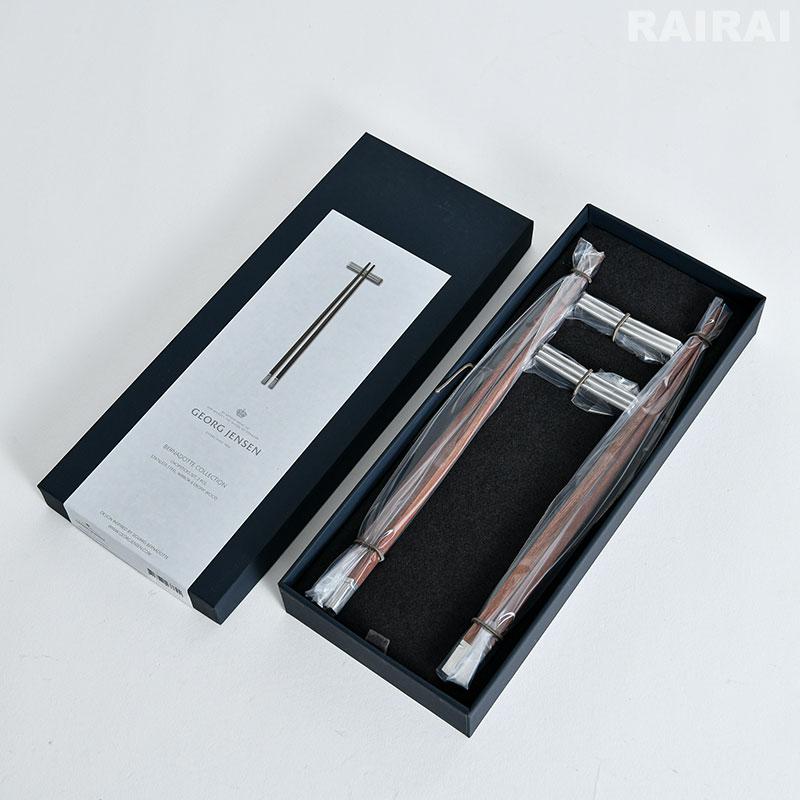 【新品】  (ジョージ・ジェンセン) お箸セット Georg Jensen ジョージジェンセン 箸＆箸置きセット