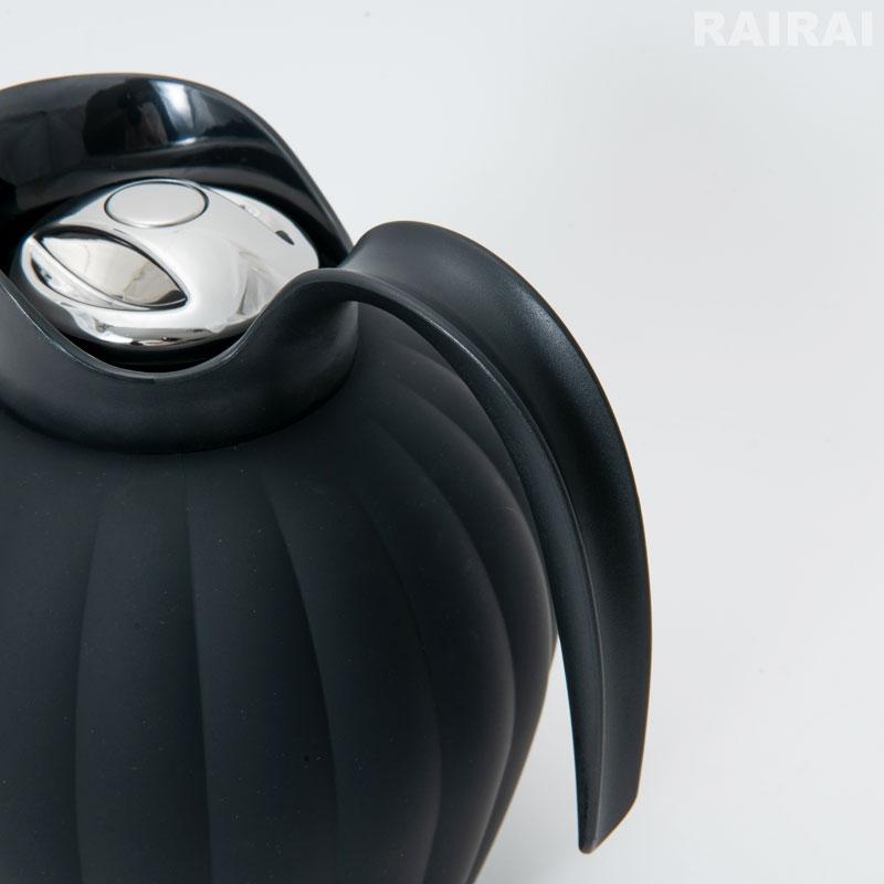 ジョージジェンセン サーモジャグ 0.8L プッシュ式ストッパー付き ミッドナイトブラック ベルナドッテ Georg Jensen BERNADOTTE ステンレス おしゃれ 送料無料の画像